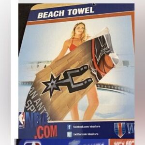 San Antonio Spurs Beach Towel NBA Basketball 30 in. x 60 in.
